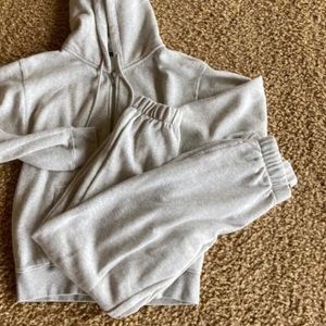 Brandy Melville Grey Rosa Sweatpants
